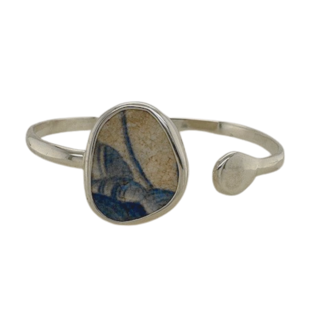 Sterling silver blue Chaney cuff.