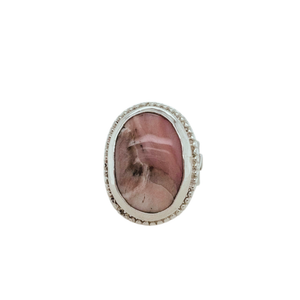Sterling silver Cotton Candy Agate Ring.