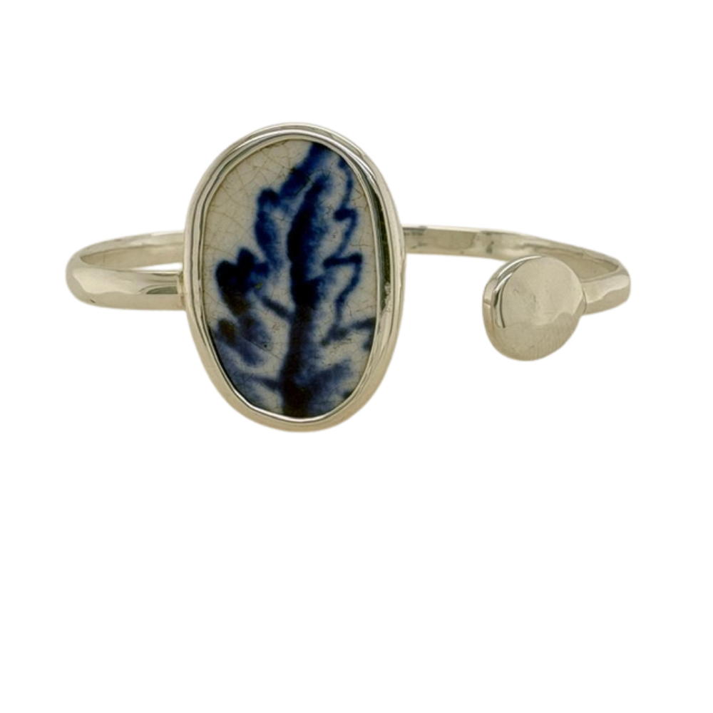 Silver blue Chaney cuff.