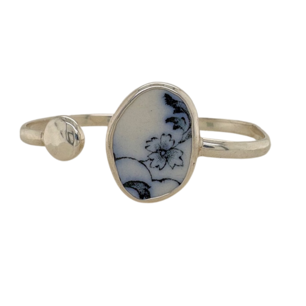 Sterling silver black Chaney Cuff.