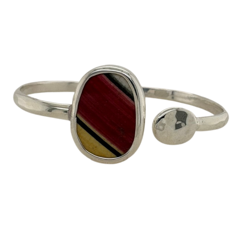 Sterling silver multi color Chaney cuff
