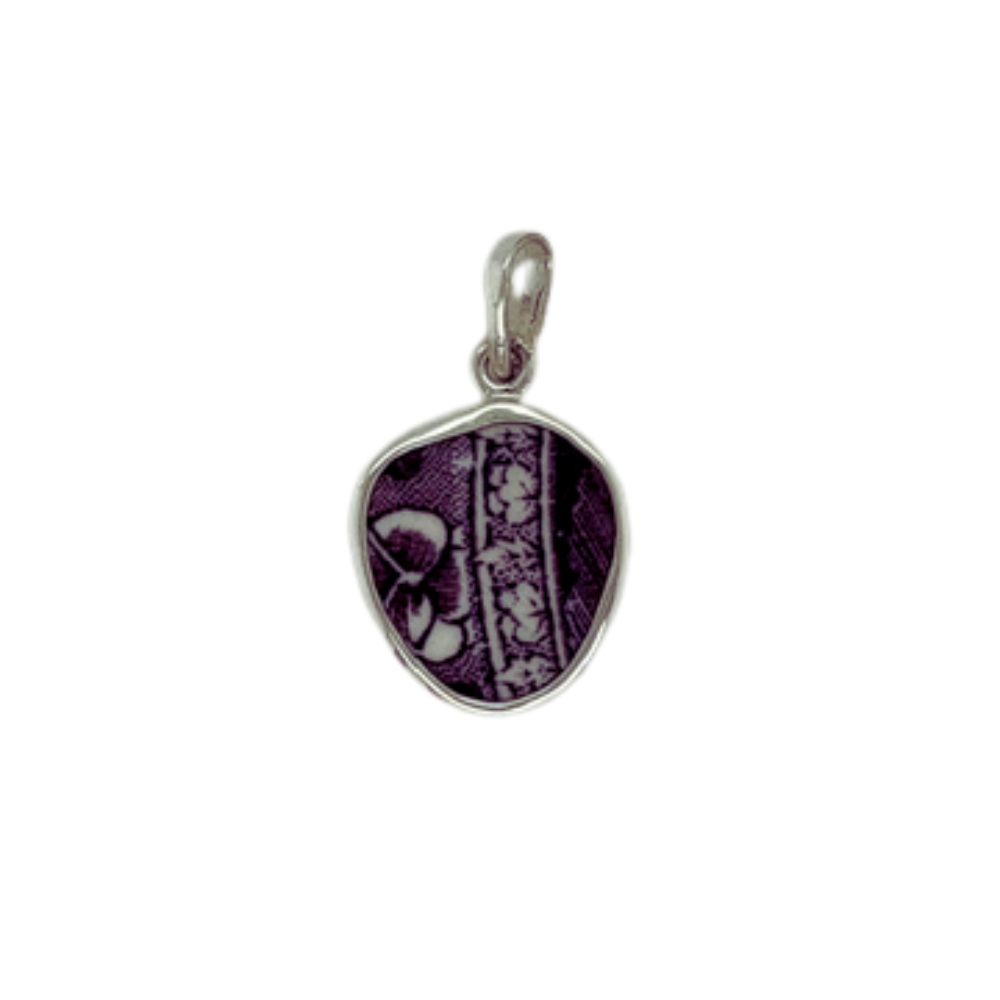 Sterling silver purple Chaney Pendant.