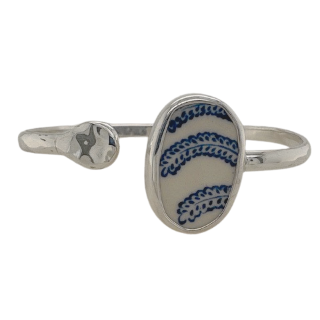 Sterling silver blue Chaney cuff.