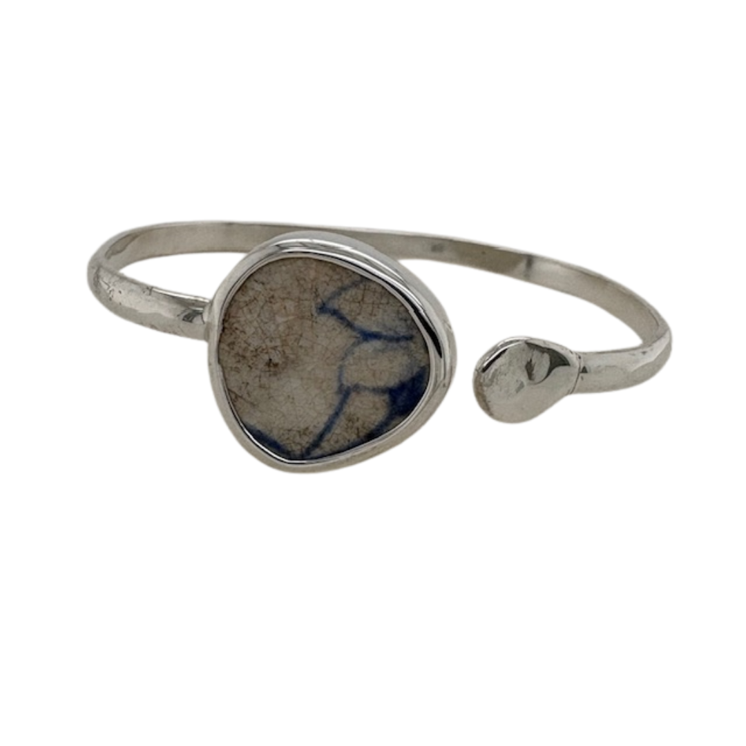 Sterling silver Chaney cuff.