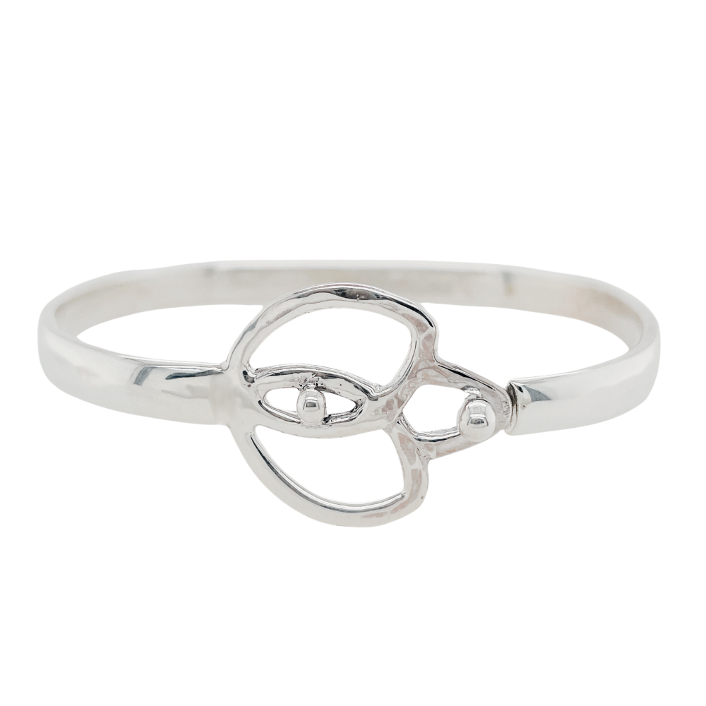 Sterling silver Lotus bracelet.