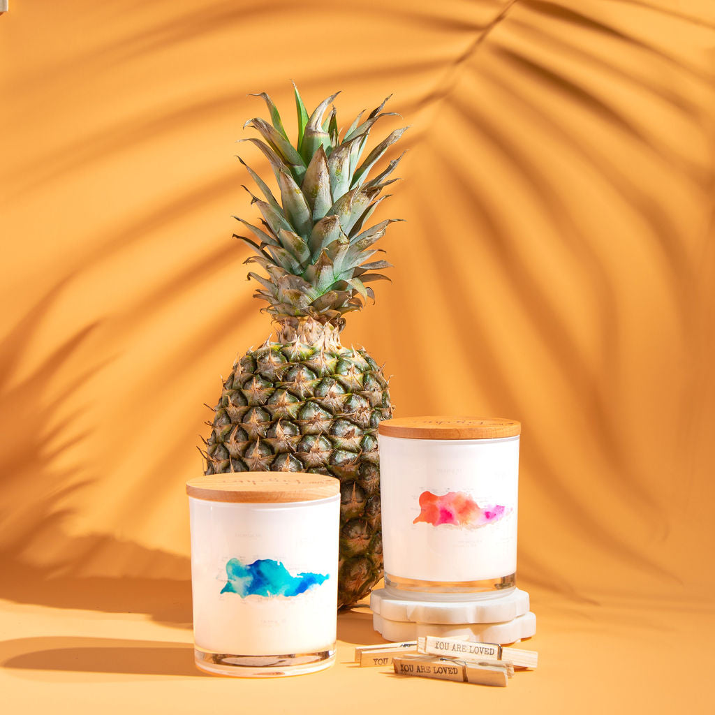 St. Croix Watercolor Candles.