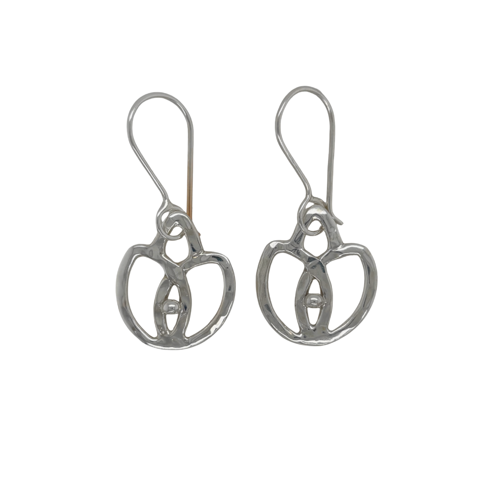 Sterling silver Lotus Earrings