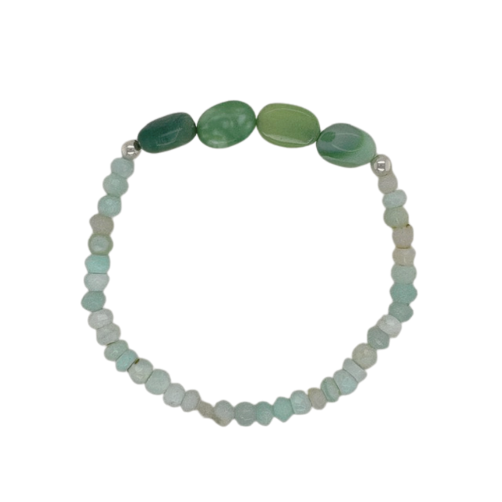 Opal hand beaded bracelet.