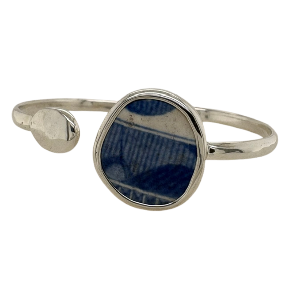 Sterling silver blue Chaney cuff