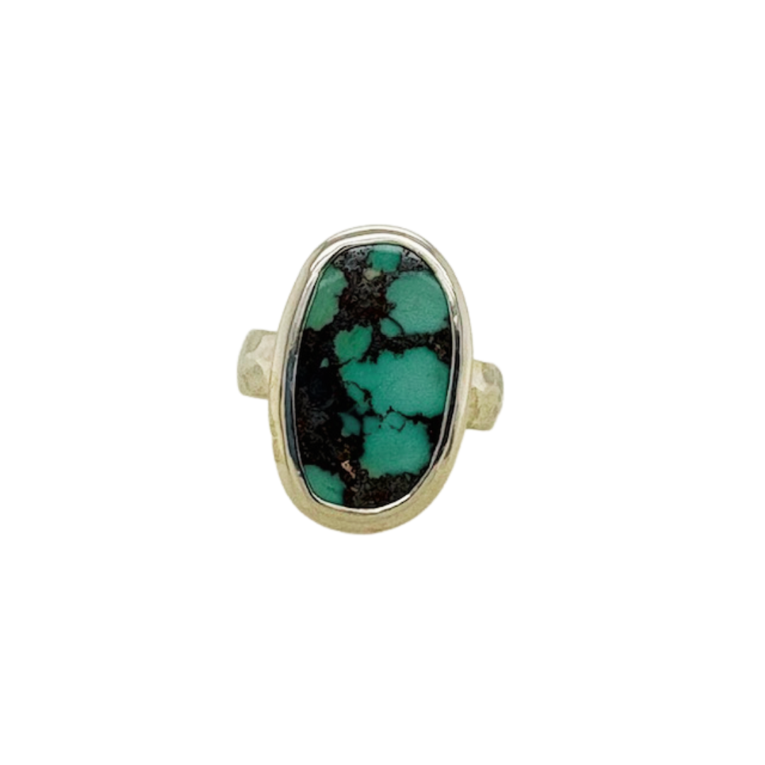 Persian Turquoise ring set in sterling silver.