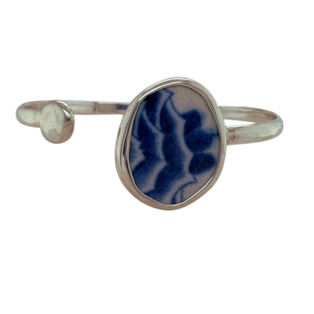 Sterling silver blue Chaney Cuff.