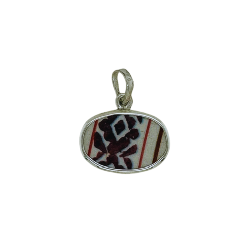 Sterling silver purple Chaney pendant