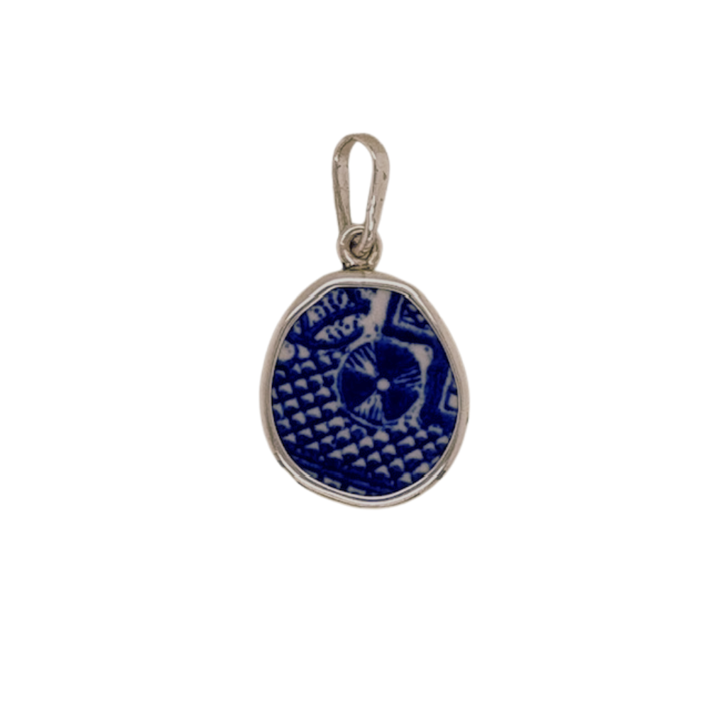 Sterling silver blue Chaney Pendant.