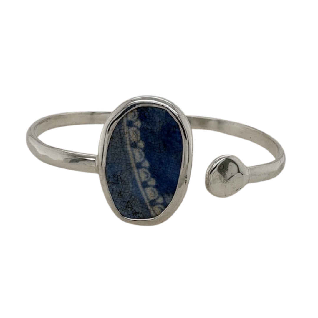 Sterling silver blue Chaney Cuff.