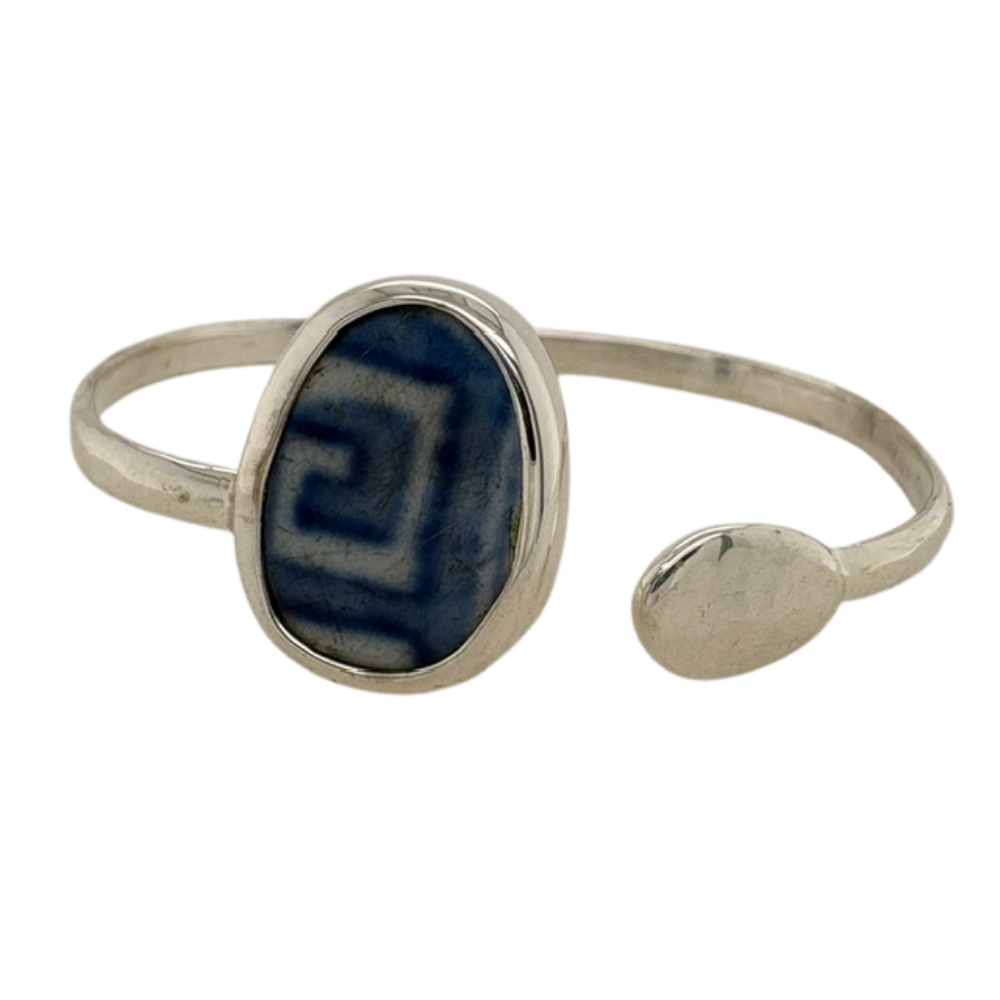 Sterling silver blue Chaney cuff