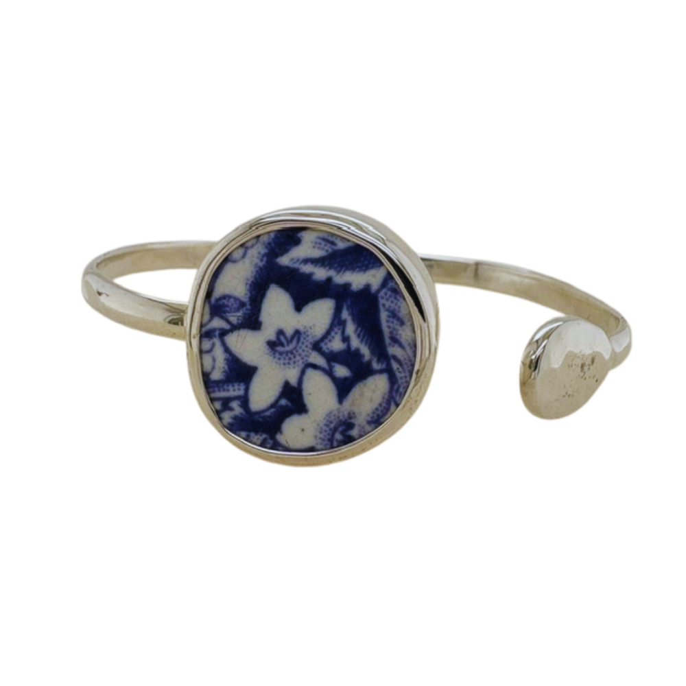 Sterling silver blue Chaney cuff.