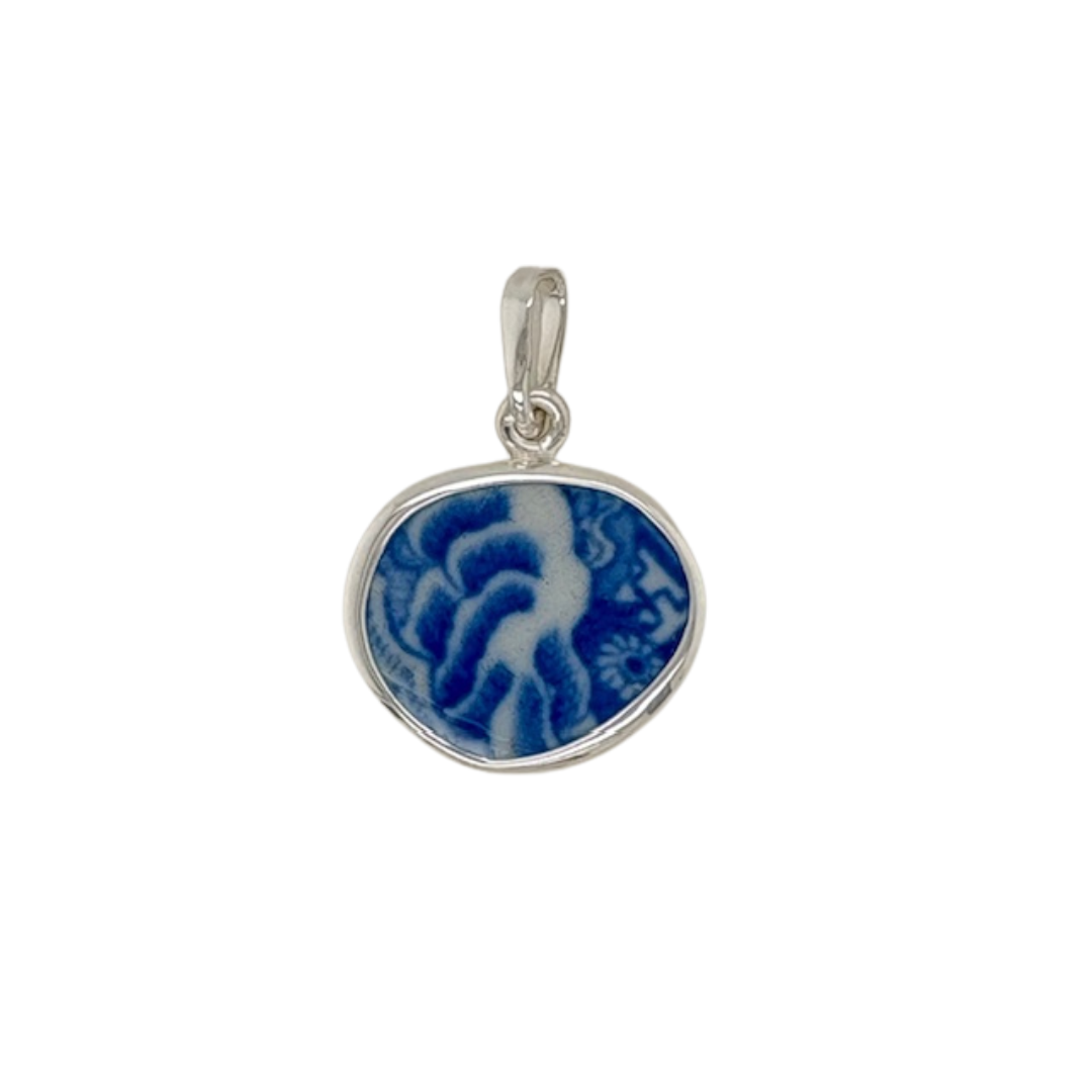 Sterling silver blue Chaney Pendant.