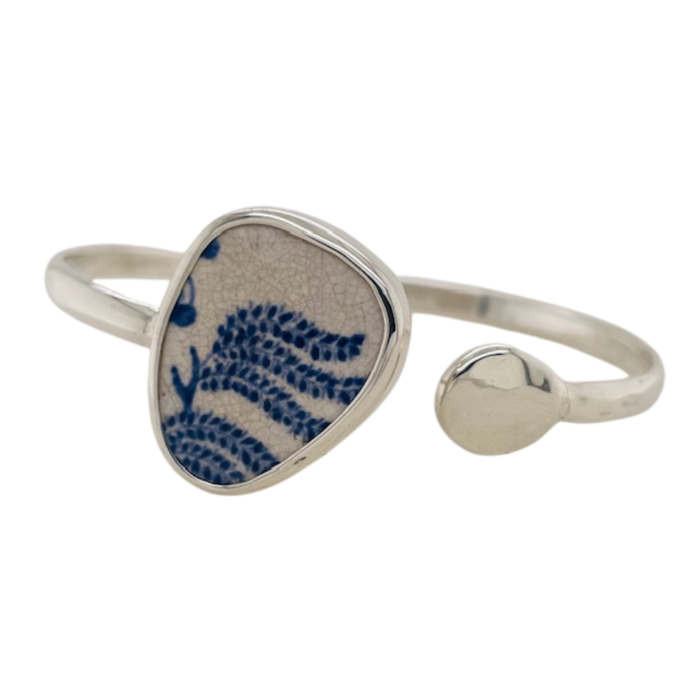 Sterling silver blue Chaney cuff.