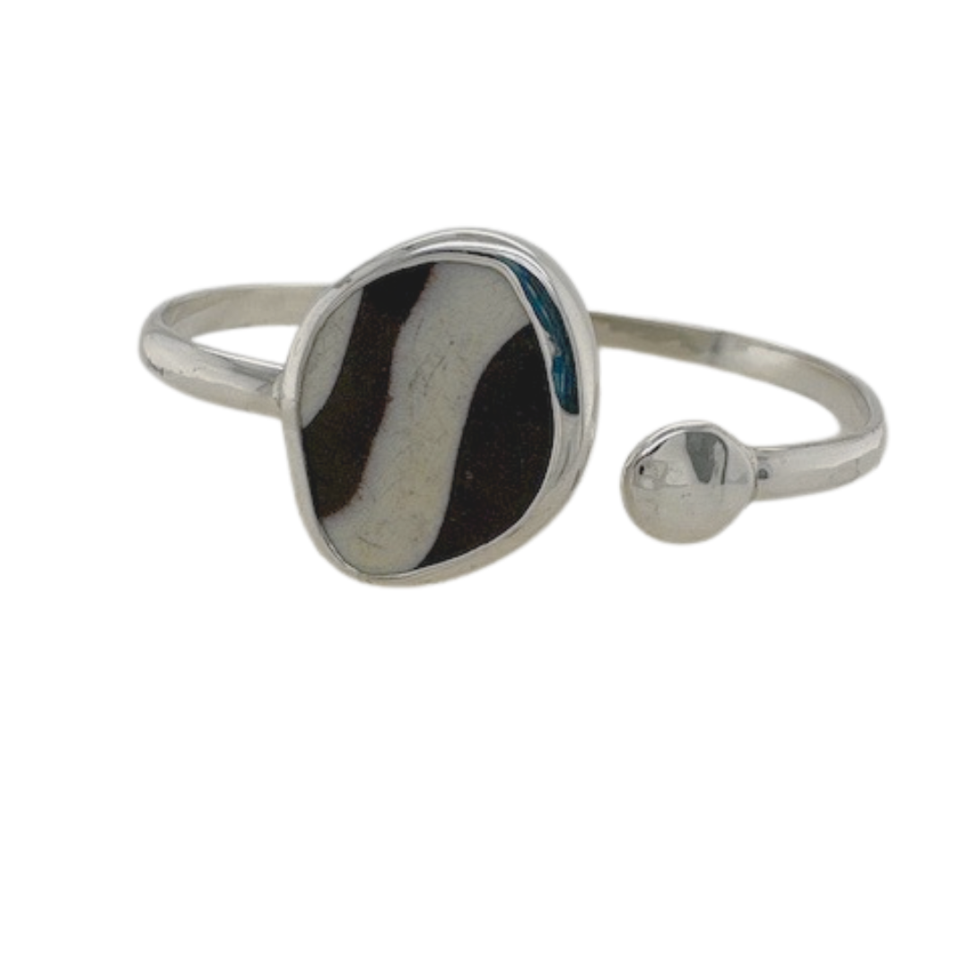 Sterling silver black/brown Chaney Cuff