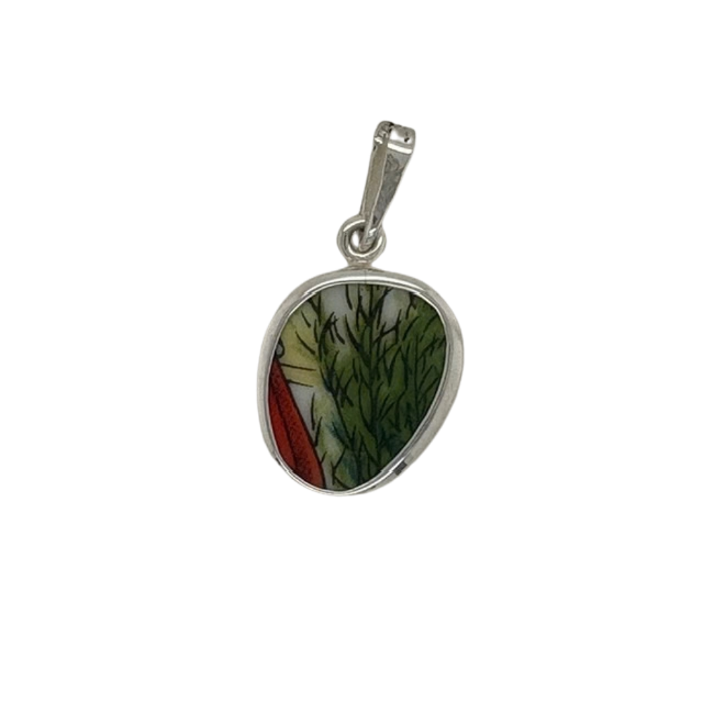 Sterling silver multi color Chaney pendant.