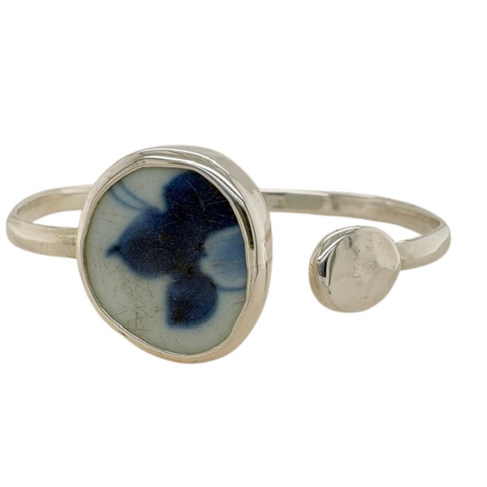 Sterling silver blue Chaney cuff