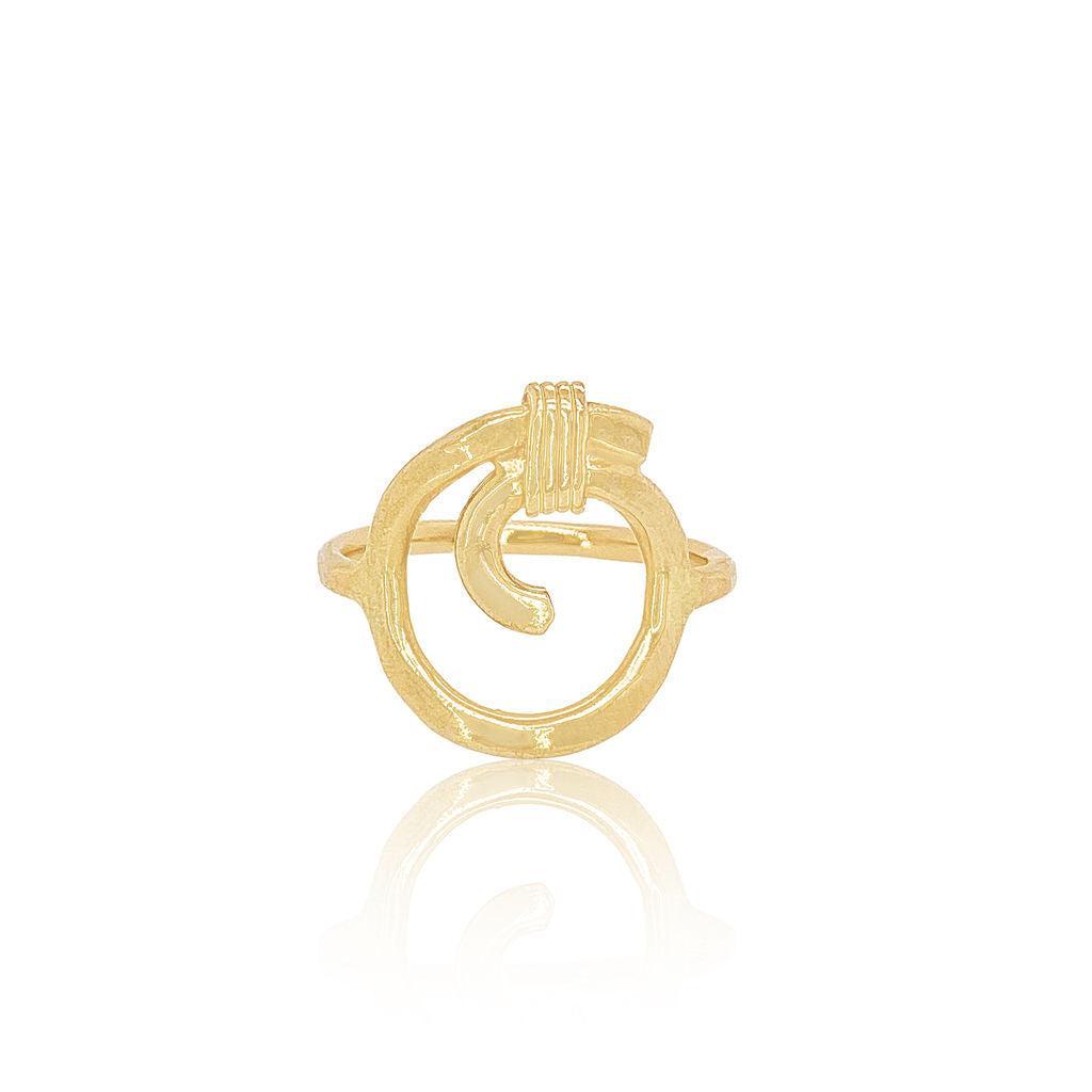 Karma ring in 14k gold