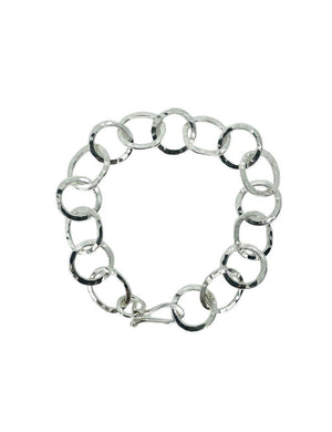 Circle of life bracelet in sterling silver.
