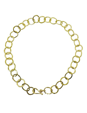 Circle of life necklace in 14 kt gold.