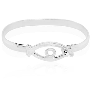Sterling silver Love Eye bracelet