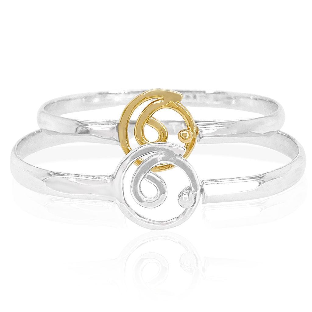 Multi Gratitude Bracelet sterling silver and 14kt gold