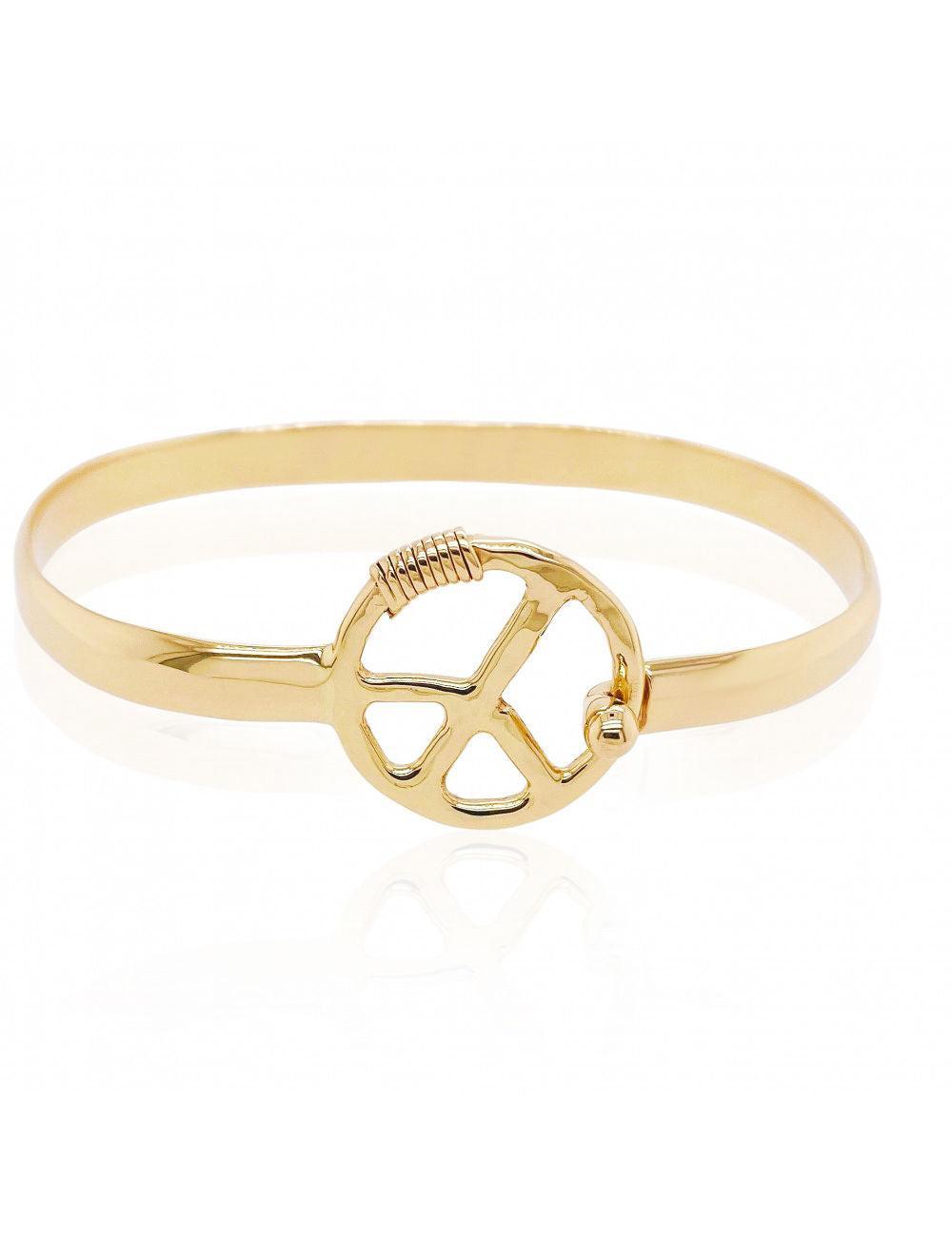 14kt gold Peace bracelet