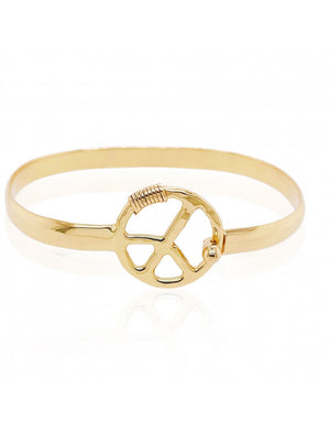 14kt gold Peace bracelet