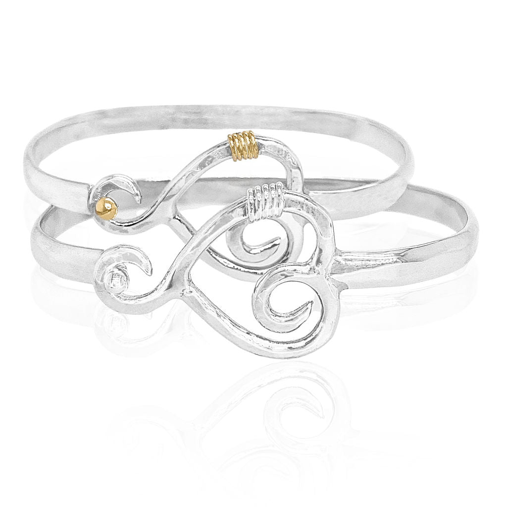 Multi sterling silver and 14kt gold Lavi bracelet