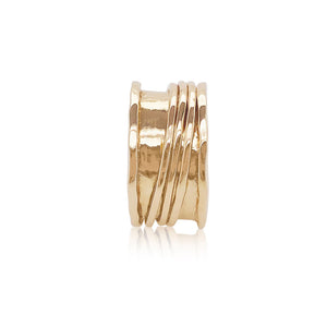 Jingle jangle stacked ring in 14k gold